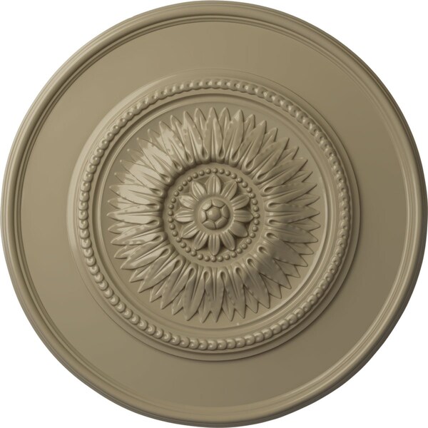 Ekena Millwork Floral Ceiling Medallion, Hand-Painted Gobi Desert, 23 1/2"OD x 2 3/4"P CM23FLGDF - main